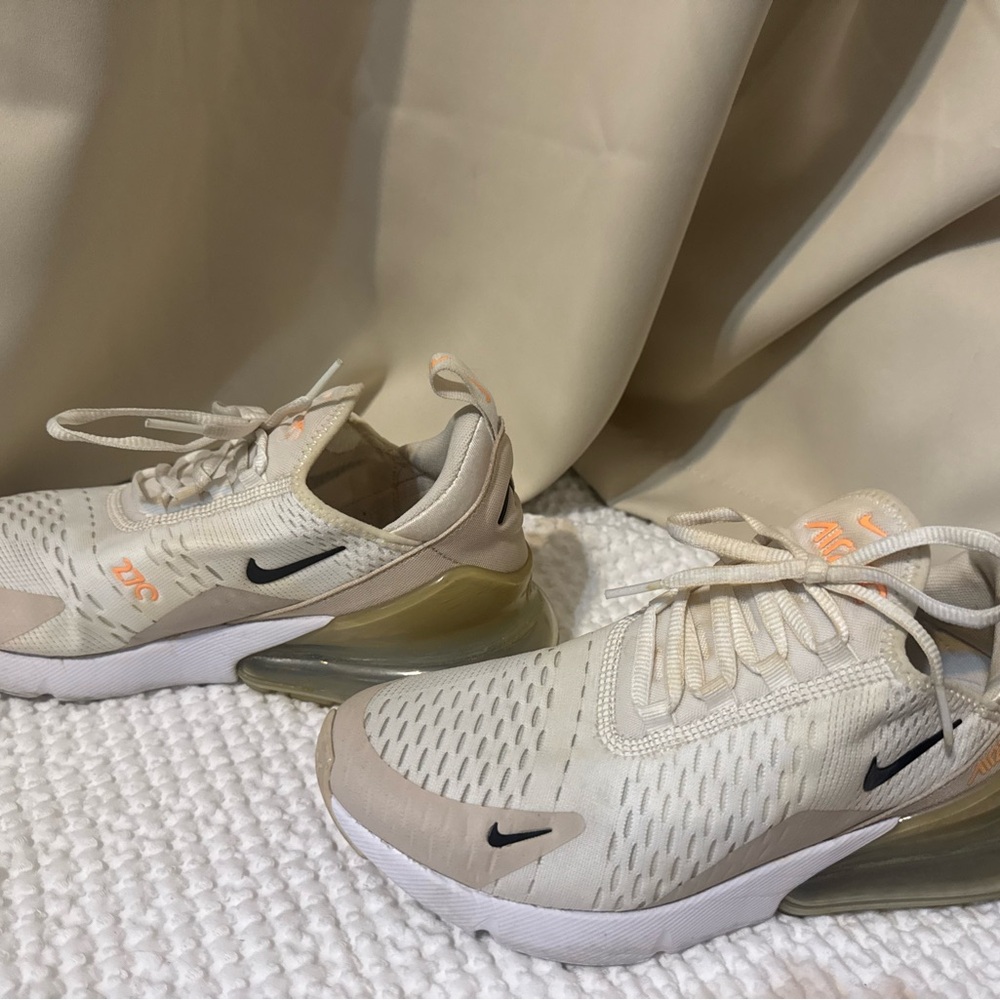 Nike Air Max 270 Beige and Black Sneakers